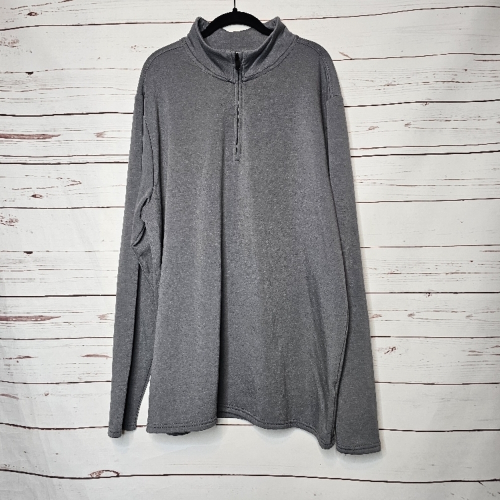 Weatherproof Gray Quarter-Zip Pullover - image 1